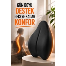 Visko Ortopedik Yeni Nesil Sandalye Sırt Minderi Sırt Dayama Koltuk Minderi Sırt Destek Yastık Siyah Visko Ortopedik Yeni Nesil Sandalye Sırt Minderi Sırt Dayama Koltuk Minderi Sırt Destek Yastık Siyah