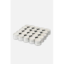Tealight Mum - Beyaz 50'li
