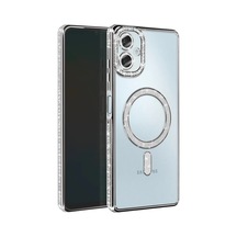 Samsung Galaxy A06 Joke Simli Magneticsafe Kılıf - Gümüş 0.2M-Çok Renkli