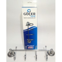 Göçer Çelik 4'Lü Banyo Askısı Krom Göçer Çelik 4'Lü Banyo Askısı Krom