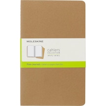 Moleskine Çizgisiz Cahier Not Defteri 3 Lü Set L Boy Kraft Kahve