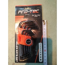 Pro Tec Torx Yıldız Allen Kısa Delikli 9 Parça Set
