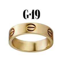 X-Lady Accessories Düz Yüzük Gold Renk 19  Numara Çok Renkli