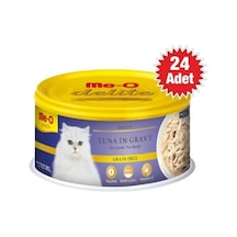 Me-O Delite Ton Balıklı Tahılsız Yetişkin Kedi Konservesi 24 x 80 G