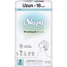2 Adet Sleepy Bio Natural Super Eco Uzun Hijyenik Ped 18'li