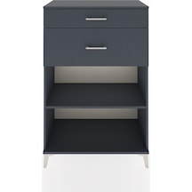 Hyperion Dolap Tek Raflı 2 Çekmeceli 88x44x134 Antrasit-antrasit Antrasit
