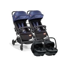 Baby2go Tulipa Cabin Otomatik Katlanan İkiz Travel Bebek Arabası