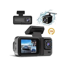 1080p 3 Lensli Wifi Araç İçi Kameralı Ekran Dvr Kaydedici Gece Görüşlü