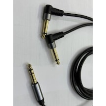 1.5 Metre 2x 6.3 Mm Mono 6.3 Mm Stereo Kablo 6.3 Mm Y Kablo Amfi Y Kablo