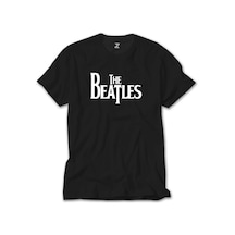 The Beatles Logo Siyah Tişört Siyah