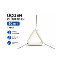 Üçgen Kil Porselen 60 Mm 1 Adet