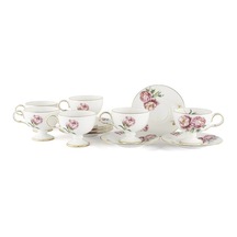 Mikasa Moor Redrose 6lı Kahve Fincan Seti Std