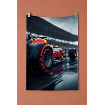 Kırmızı F1 Araba Duvar Örtüsü, Racing Oda Dekoru, Araba Temalı Kumaş Duvar Halısı Beyaz