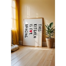 Zamansız Lezzet Çizgisi Ahşap Çerçeveli Poster Tablo 217