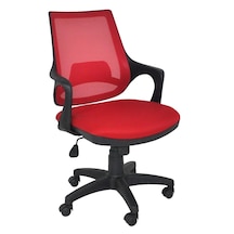 Kaya Ofis Diaspor Çalışma Koltuğu Ofis Sandalyesi Kırmızı