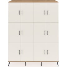 Kronos Gardrop 10 Raflı 12 Kapaklı 176x59x221 Çam-aytaşı Aytaşı