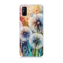 Tecno Spark 6 Go Uyumlu Uçuşan Karahindiba Düşleri Desenli Silikon Kılıf Çok Renkli