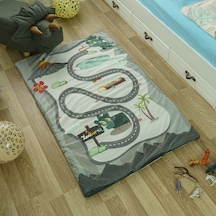Zooturak Peluş Çocuk Matı Boynuzlu Dinazor Pantos 100cm x 150cm