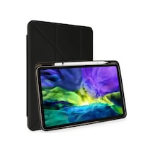 Mey İthalat İpad Uyumlu Pro 11 2024 Kılıf Kalemlikli Mars Tablet Kılıfı - Siyah Klasik