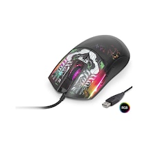 Gaming Mouse 7200 Dpi Rgb Graffiti Desenli - Siyah G306a