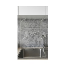 30x30 Antrasit Mermer Desenli Duvar Sticker Çok Renkli - 834314663 Çok Renkli