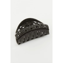 Fileli Oval Mandal Toka 6 Cm Siyah