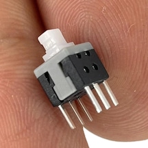 Ic-196a 6 Pinli Bacaklı Kalıcılı Yaylı Push Buton 6x6mm