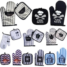 Dimi Izgara Sağ Eldiven Kalın Mikrodalga Pişirme Eldiveni Tencere İle Isıya Dayanıklı 5