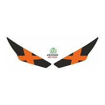 Rks R250 2023 - 2024 Uyumlu Far Sticker X Turuncu Standart