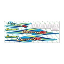 Yamaha Crypton 2005 - 2008 Uyumlu Mavi Sticker Set 002 Standart