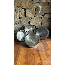 4'lü Alüminyum Tava, Sahan, Bakır Görünümlü 18,20,22,24 Cm