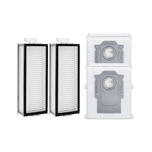 Roborock Q5 Pro+ & Q5 Max+ Uyumlu 2 Adet Filtre 2 Adet Toz Torbası