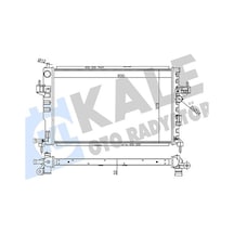 Su - 153 - Radyatör Corsa C-combo C 1.7 Y17dt-y17dtl Ac Klimasız - Almparca - Mek 540x375x26