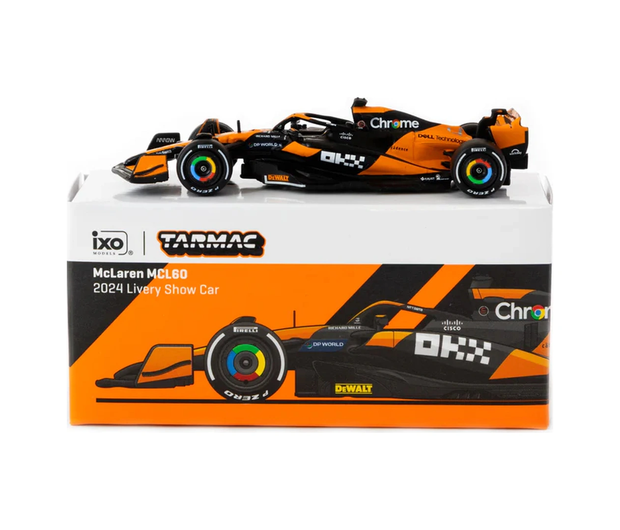 Tarmac Works X İxo Models 1/64 Mclaren Mcl60 2024 Livery Show Car - Global64 T64g-f070-2024 Çok Renkli