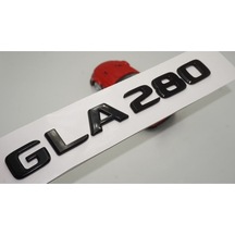 Gla 280 Uyumlu Bagaj Parlak Siyah Abs 3m 3d Yazı Logo