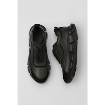 Bueno Shoes 07M07632053 Siyah Süet-haki Atlas Deri Erkek Spor
