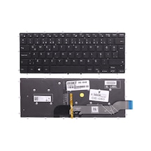 Dell Uyumlu Inspiron 15-5000, 14-7000 Serisi Notebook Klavye Işıklı (Siyah TR) (Pars Power) Siyah Işıklı - Büyük Enter 873156