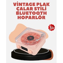 Retro Kristal Netliğinde Ses Gece Işıklı Retro Bluetooth Hoparlör