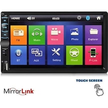 Kamosonic Ks G753 Double Teyp 7'' Mirrorlink Bt/usb/sd/fm/aux Geri Görüş Kamerası Hediyeli