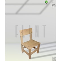 Ahşap El Yapımı Tahta Çocuk Çalışma Sandalyesi Çocuk Taburesi Ahşap