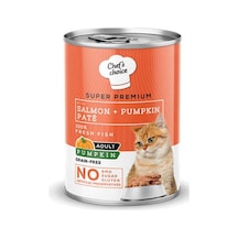 Pumpkin Pate Somonlu Balkabaklı Tahılsız Yetişkin Kedi Konservesi 400 Gr