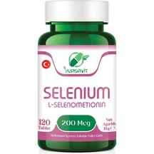 Yurdavit Selenium L-Selenometionin 200 Mcg 120 Tablet