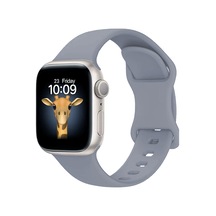 Kilifone - Apple Uyumlu  Watch 7 45mm - Kordon Silikon Kordon Strap Kayış Krd-131 - Açık Yeşil