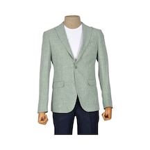 Cengiz İnler Kırçıl Desen Tek Düğme Slim Erkek Ceket 001