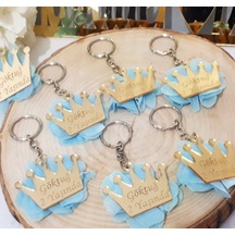 Taç Pleksi Anahtarlık Bebek Şekeri(30 Adet)