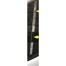Ford Transit 2007-2013 Model Arası Krom Cam Direk Çıtası 2 Parça Paslanmaz Çelik