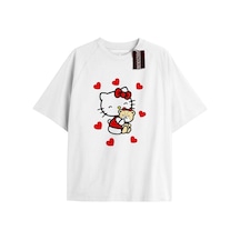 Tarzsokak Kalp Ve Oyuncak Ayı Hello Kitty Beyaz