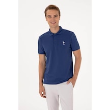 U.S. Polo Assn. U.s. Polo Assn. Purs Açık İndigo Erkek Polo Yaka T-shirt 2106316
