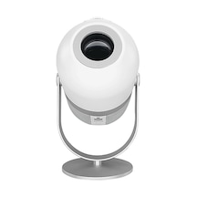 Everest PJ09 1280 720P 4500 Lümen 150 Ansıl Android 9.0 Ekran Yansıtmalı Dahili Hoparlörlü Mini Taşınabilir Projeksiyon Cihazı Beyaz