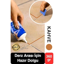 Premium Fayans Arası Kahve Hazır Derz Dolgu Gaga Uç Tüp Mermer Mutfak Banyo Zemin Duvar Onarıcı
